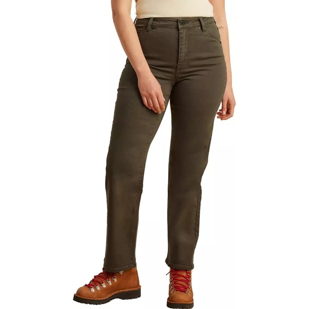 Roark Military Green HWY 395 Pant High-Waisted Stovepipe Leg Women's Size 24 NEW